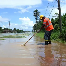 limpeza do igarapé batista