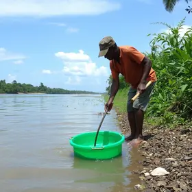 limpeza de igarapé