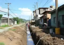 obras de drenagem e pavimentação