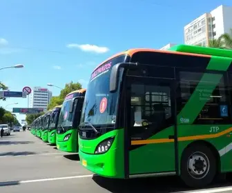 primeiros ônibus novos da JTP